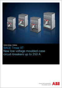 ABB - Product Catalogue - SACE Tmax XT: New Low Voltage Moulded-Case Circuit Breakers up to 250 A