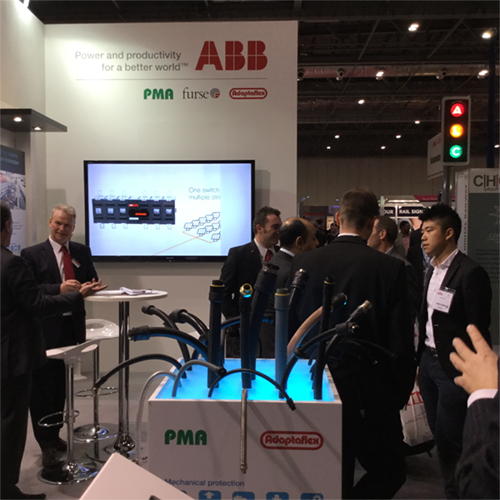 PMA, Furse and Adaptaflex share platform as ABB’s leading cable protection and earthing brands for railways