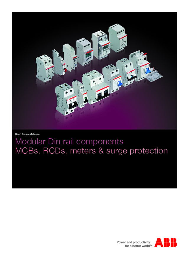Modular Din rail components - ABB - 2015
