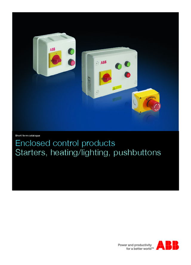 Enclosed control products