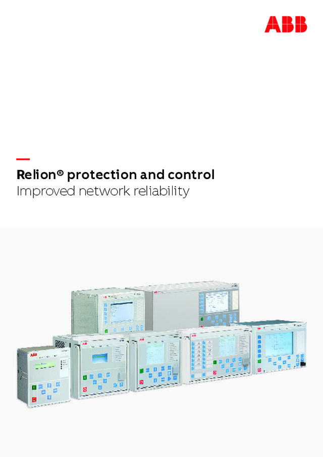 Relion® protection and control - Improved network reliability