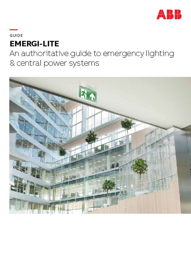 Emergency lighting design guide