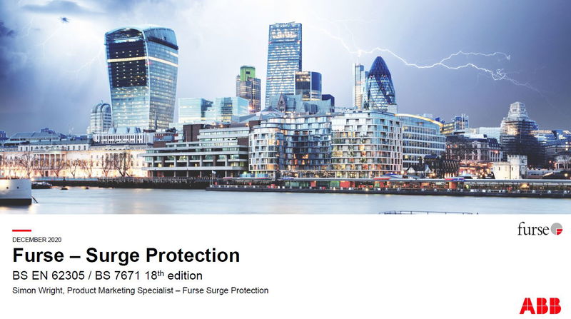 Furse Surge Protection to BS EN 62305 BS 7671 18th Edition wiring regulations and product overview
