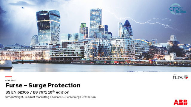 Surge Protection to BS EN 62305 & BS 7671 18th Edition
