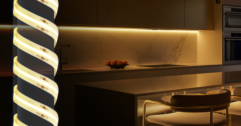 HOW TO USE LED COB STRIP - THE ONE WITH CONTINUOUS LIGHT & NO DOTS!