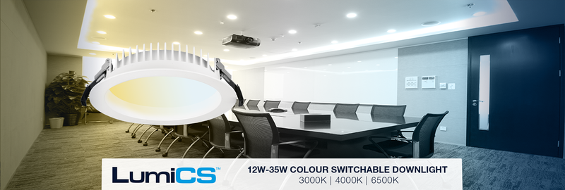 New LumiCS colour switchable downlight