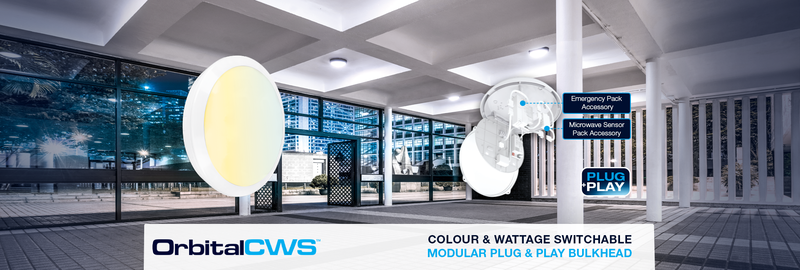 New OrbitalCWS Colour and Wattage Switchable Bulkhead