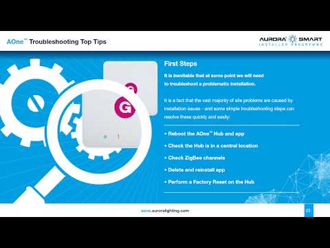 AOne troubleshooting webinar