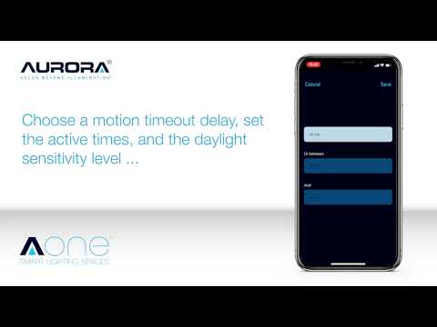Configuring Motion Sensors In The New Aurora AOne App