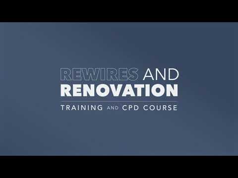Renovations and Rewires CPD now available at the Luceco Academy