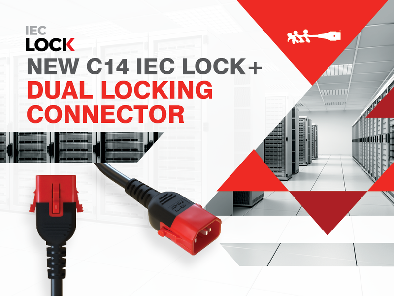 First dual locking C14 connector added to IEC Lock™ range
