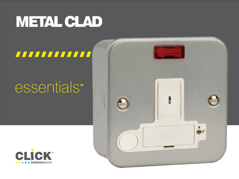 13A DP key-operated FCU with neon added to Click Essentials range