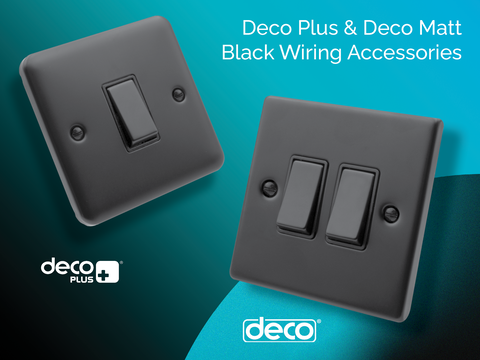Scolmore Adds Matt Black To Its Deco and Deco Plus Ranges