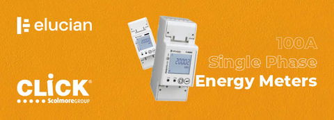 New Elucian 100A Single Phase Energy Meter from Click