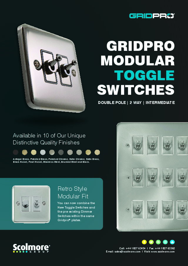 Gridpro Modular toggle switches