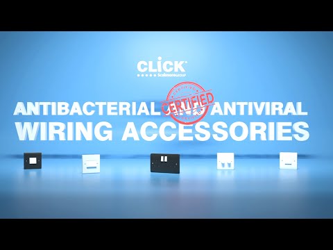 Antiviral and Antibacterial Click Wiring Accessories