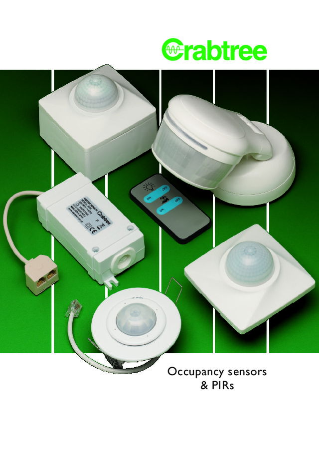 Crabtree - Product Catalogue - Occupancy Sensors & PIRs