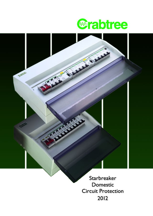 Crabtree - Product Catalogue - Starbreaker Domestic Circuit Protection - 2012