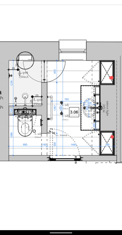 Can I install a socket in a cabinet in a room with a shower?