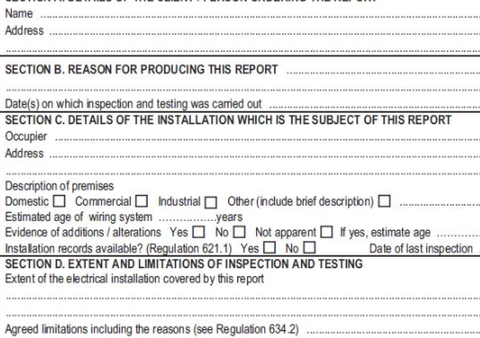 What is the key difference between limitation and not verified on EICR?