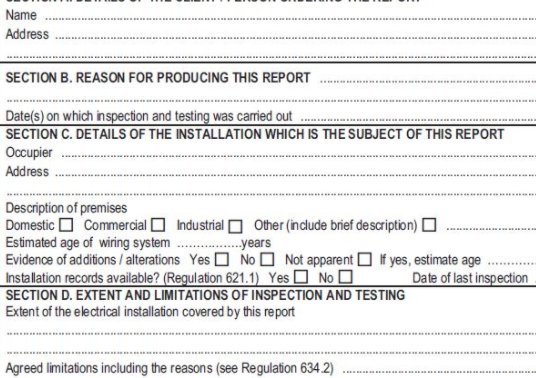 What is the key difference between limitation and not verified on EICR?
