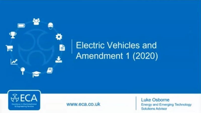 EV Charging and Amendment 1 of BS7671