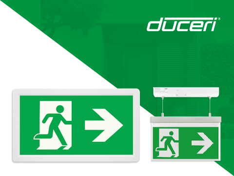 New Duceri emergency exit signs from ESP