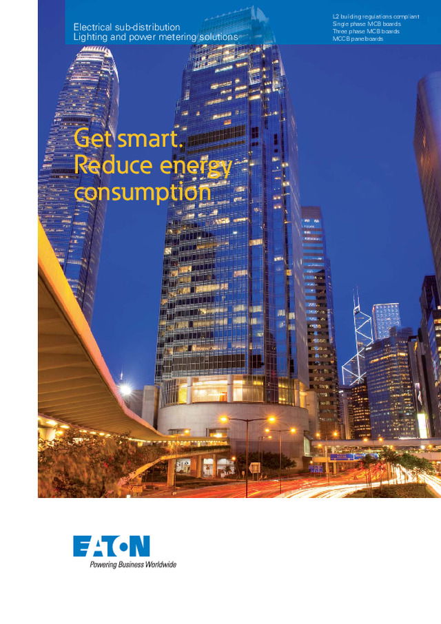 Eaton - Electrical Sub-distribution Lighting and Power Metering Solutions