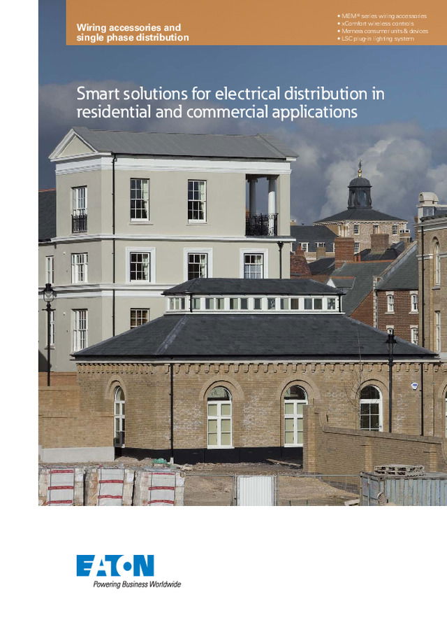 Eaton - Product Catalogue - Smart Solutions for Electrical Distribution in Residential and Commercial Applications