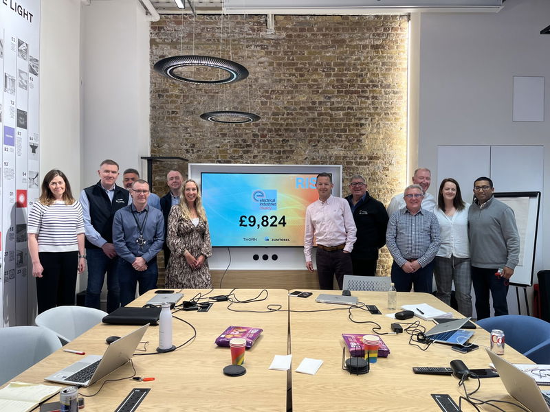 Thorn and Zumtobel Group raise £9,824 for Electrical Industries Charity