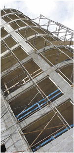 Small generators on construction sites