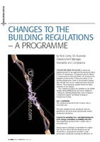 Changes to the Building Regulations - A programme