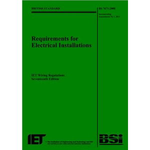 Amendment Number 3 to BS 7671:2008 - with help from the IET