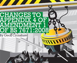 Changes to Appendix 4 of Amendment 1 of BS 7671:2008
