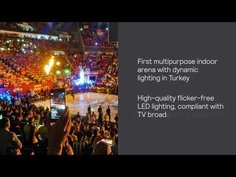 How do you light up a sports stadium?
