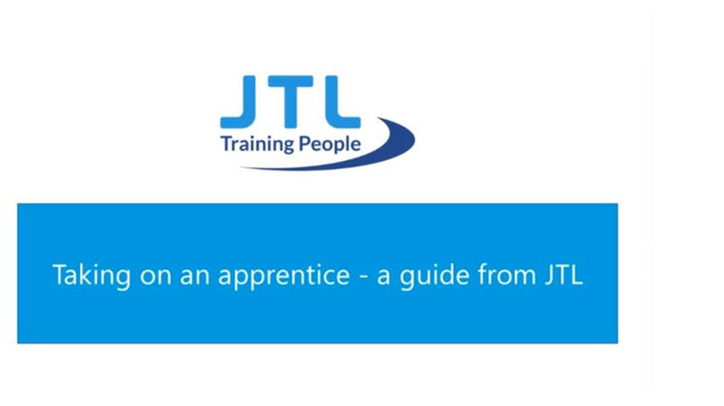 Taking on an apprentice – an introduction from JTL
