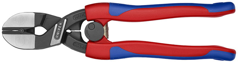 The Knipex 71 42 200 CoBolt® compact bolt cutters with angled head for flush cutting