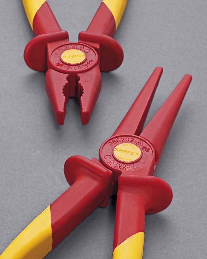 KNIPEX Plastic Flat Nose & Long Nose Insulating Pliers