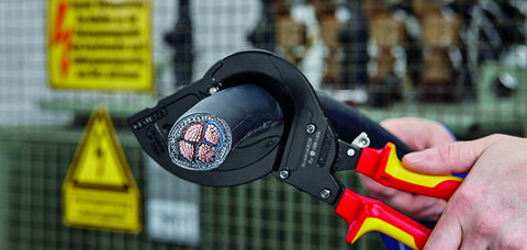 Sturdy. Easy to use. Stable: The KNIPEX ‘95 36 315 A’ Cable Cutter for steel wire armoured cables (SWA cable)