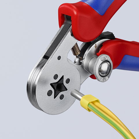 Crimping pliers from KNIPEX:  Safe and in compliance with standards: for establishing electrical connections!