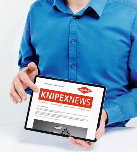 Subscribe to the KNIPEX newsletter now!