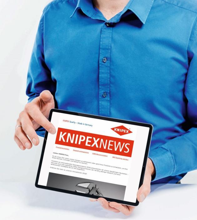 Subscribe to the KNIPEX newsletter now!
