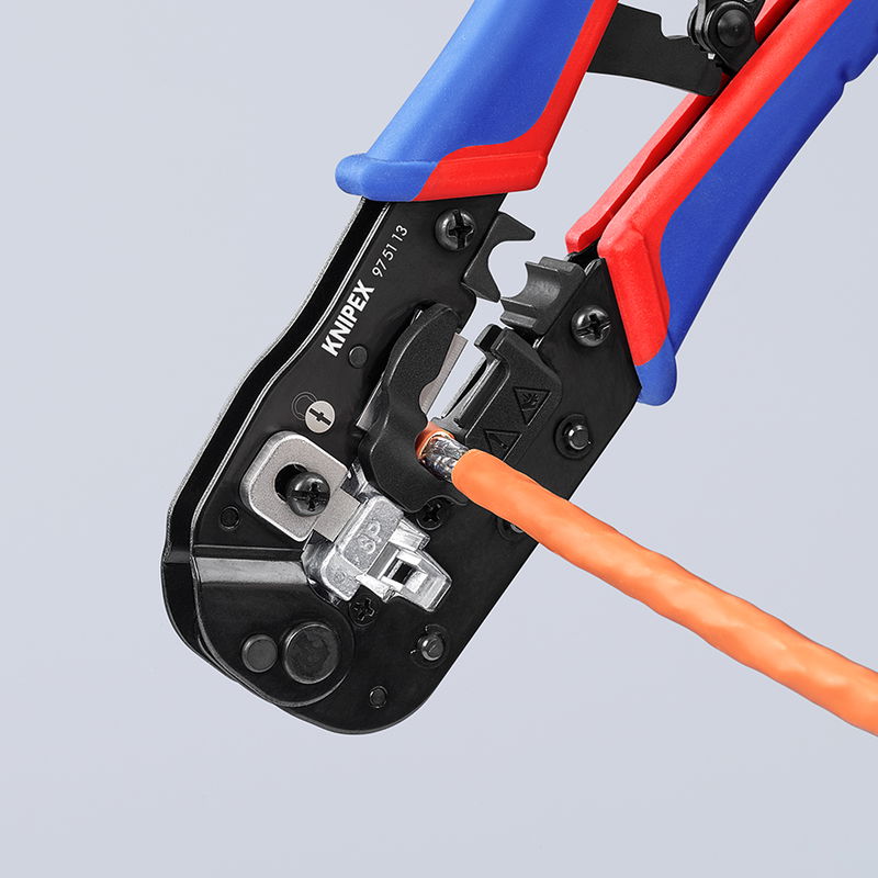 KNIPEX Crimping Pliers for RJ45 Western plugs