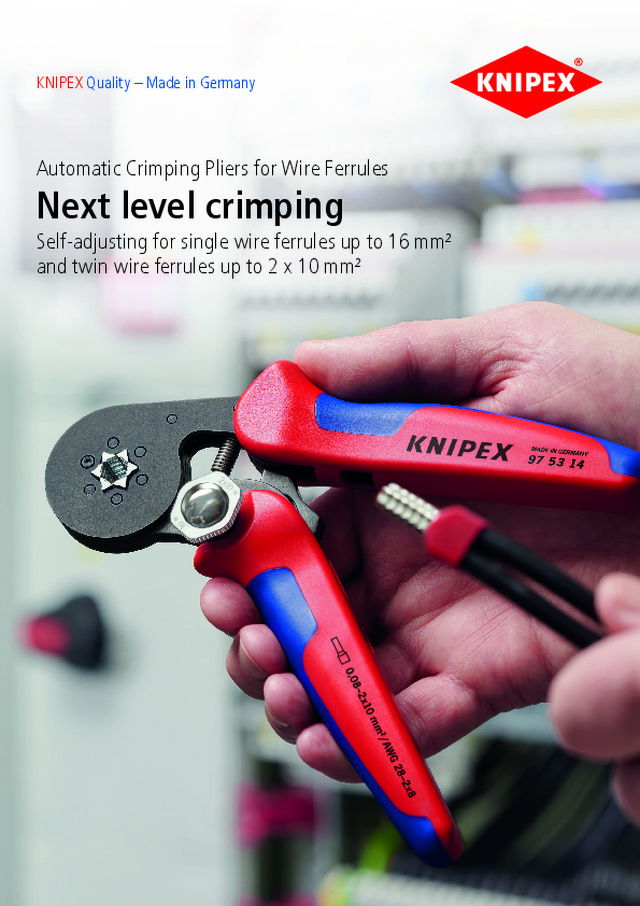 Automatic Crimping Pliers for Wire Ferrules: Next level crimping