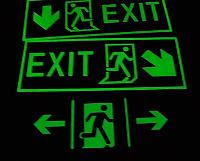 Photo-luminescent exit signs cannot meet the standards and regulatory guidance requirements, so are not alternatives to electrically-lit types