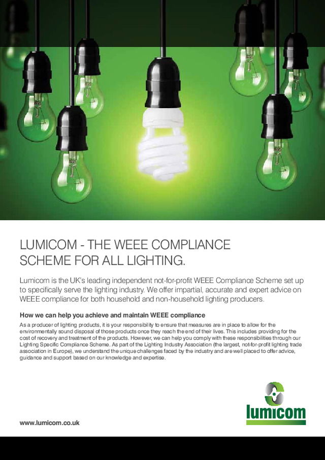 The WEEE compliance scheme for all lighting - LIA - 2016