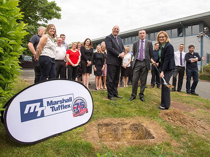 Amber Rudd joins Marshall-Tufflex for Time Capsule event