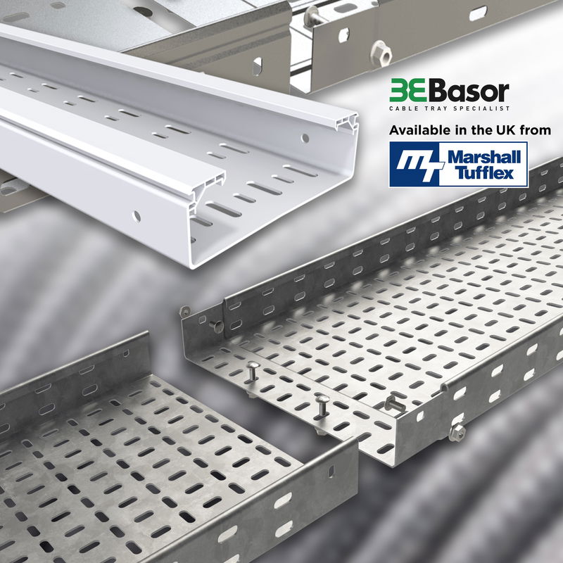 MARSHALL-TUFFLEX STOCKING BASOR METAL AND PVC CABLE TRAY