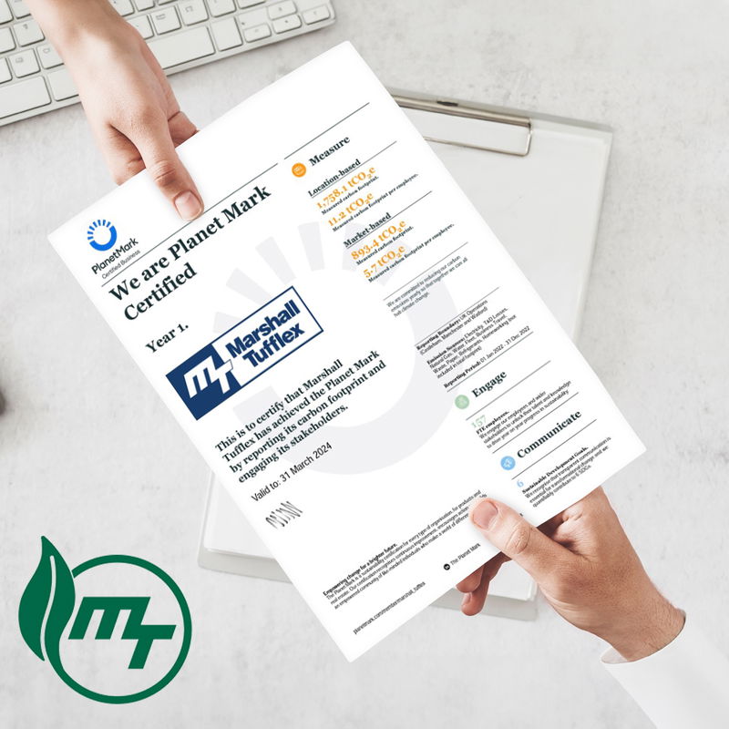 Marshall-Tufflex are now Planet Mark certified