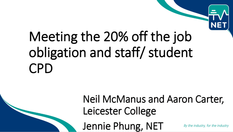 Meeting the 20% off the job obligation and staff/student CPD – best practice session